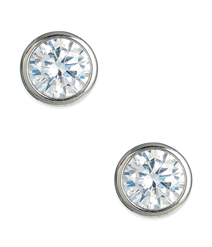 Large Bezel Stud - 18k Gold Plated