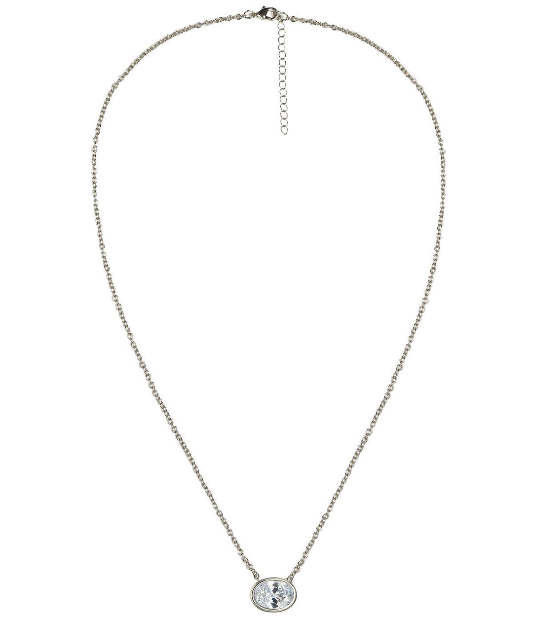 Large Oval Bezel Necklace