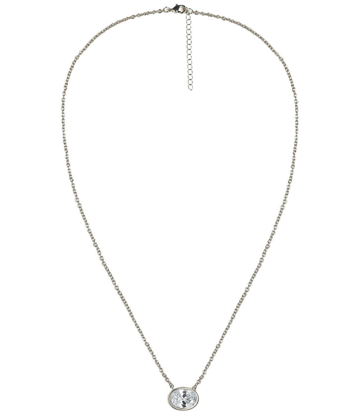 Large Oval Bezel Necklace