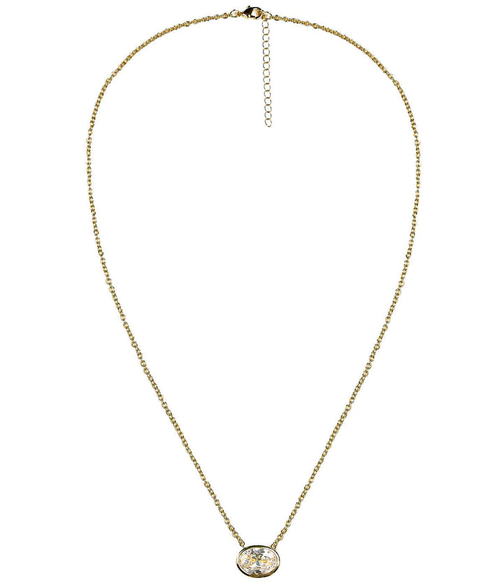 Large Oval Bezel Necklace