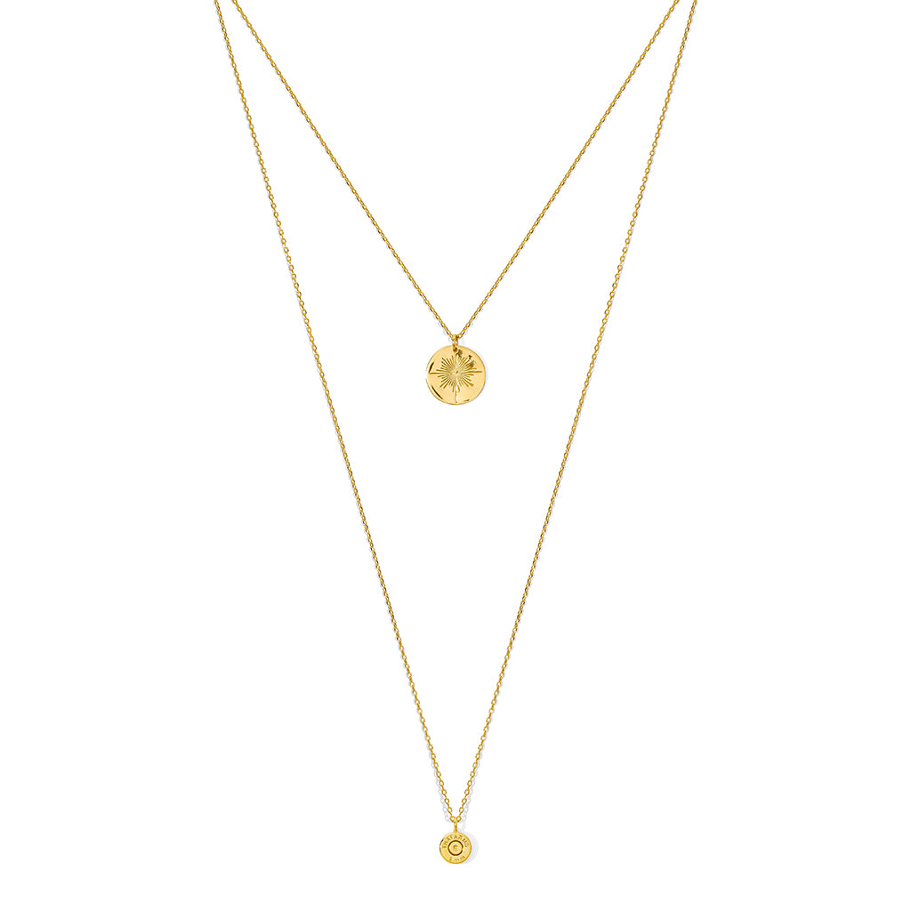Layered North Star Bullet Necklace