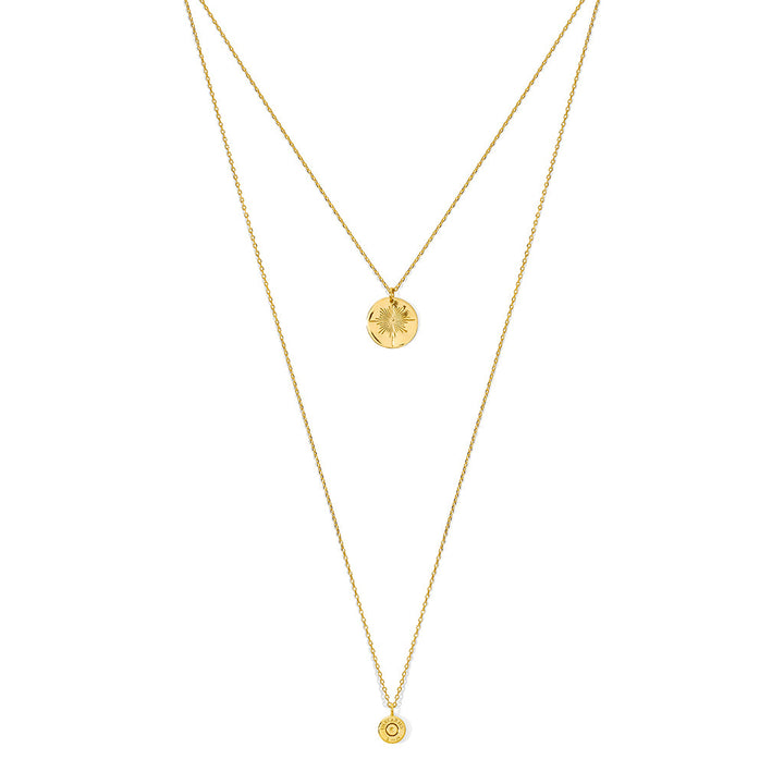 Layered North Star Bullet Necklace