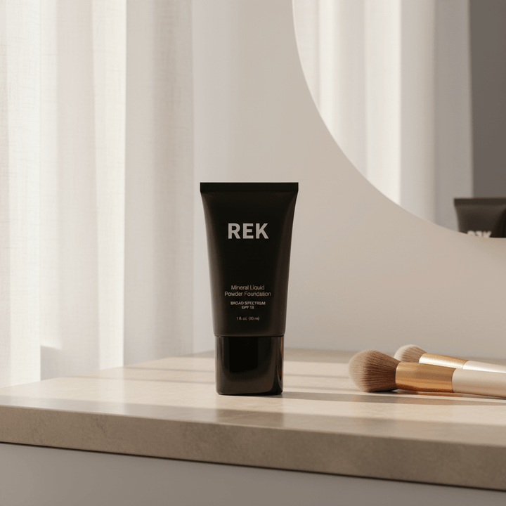 Mineral Liquid Powder Foundation with SPF 15 | REK Cosmetics — Multiple Shades