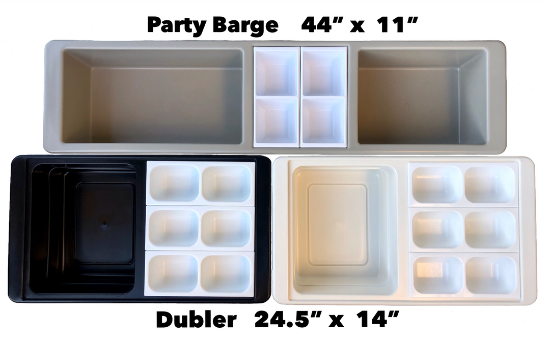 REVO Party Barge Cooler| Polar White | Insulated Beverage Tub by REVO COOLERS, LLC
