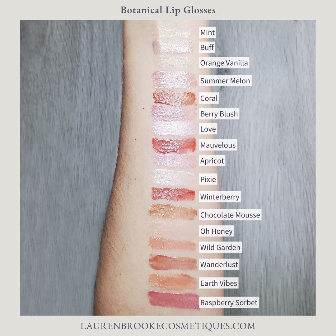 Botanical Lip Gloss Samples by Lauren Brooke Cosmetiques