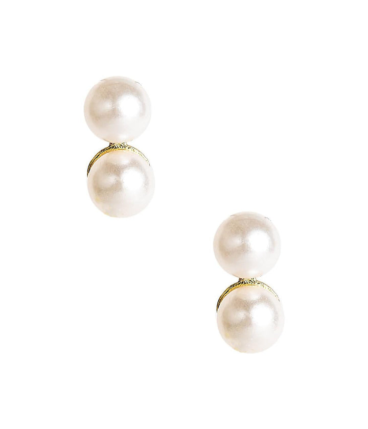 Belle - Double Pearl earrings