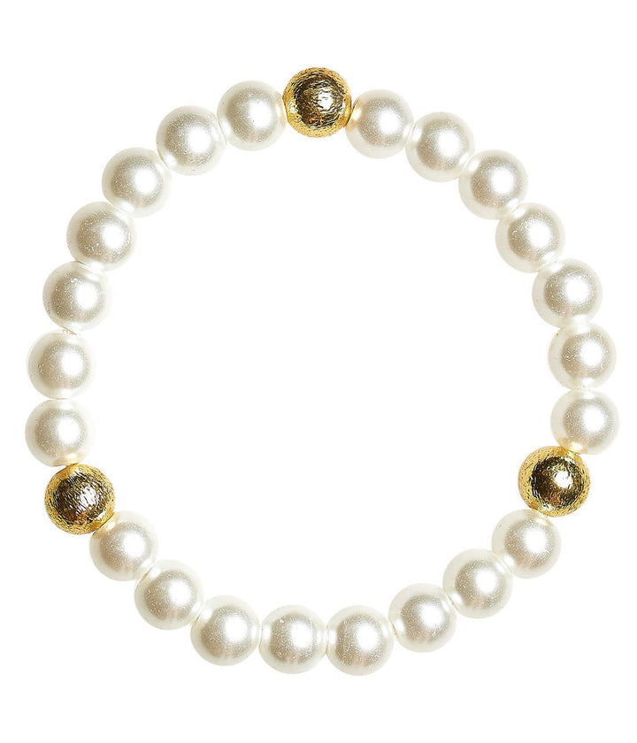 Birdie Bracelet with Gold Beads