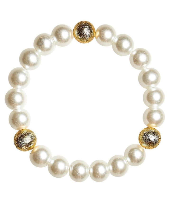 Birdie Bracelet with Gold Beads