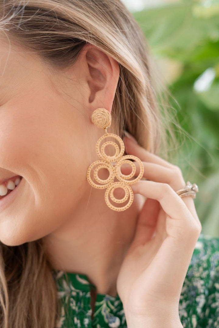 Chloe Raffia  - Drop Earring