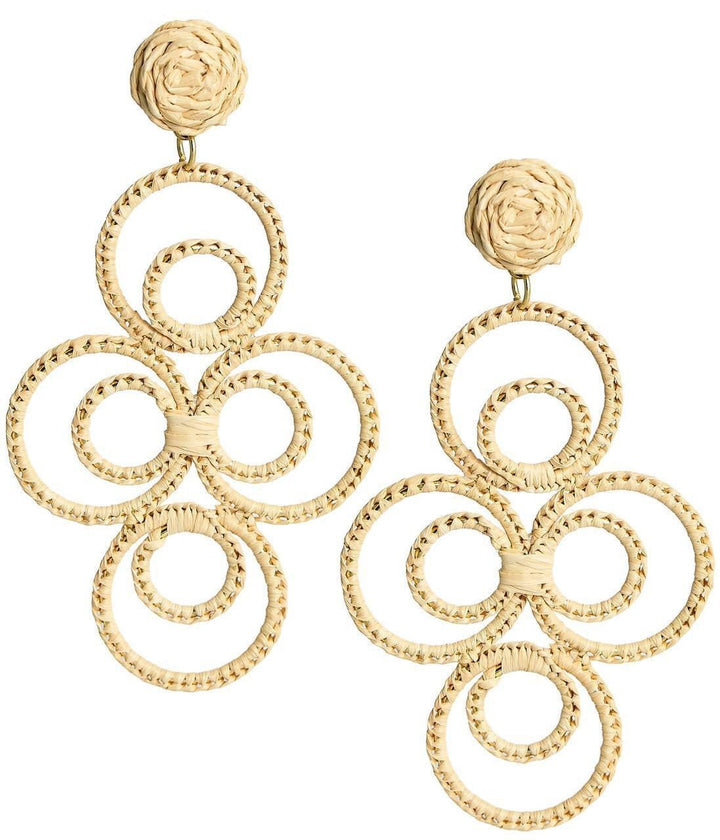 Chloe Raffia  - Drop Earring