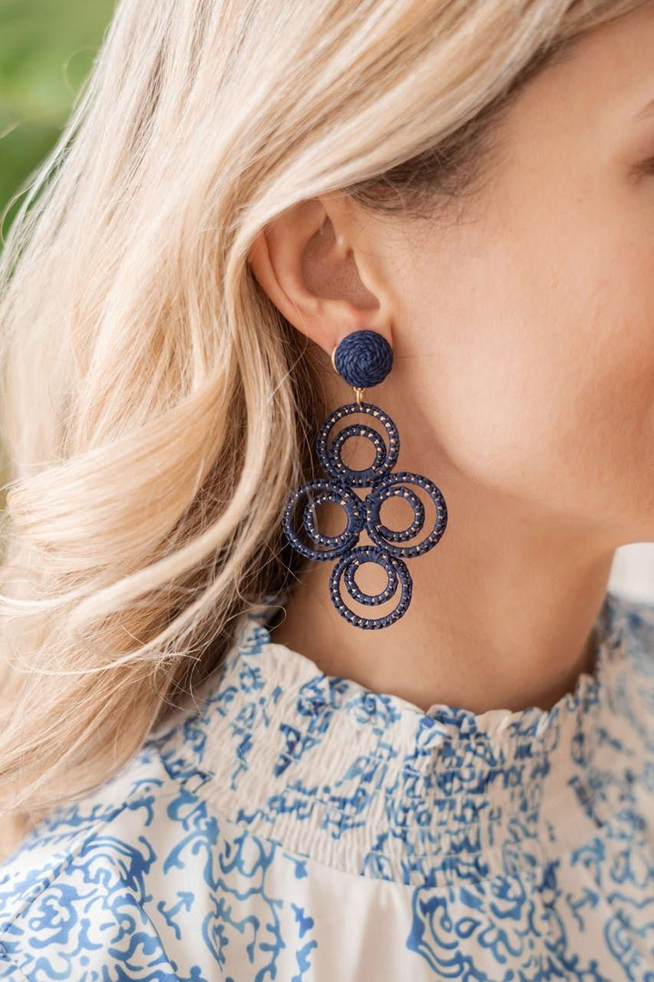 Chloe Raffia  - Drop Earring