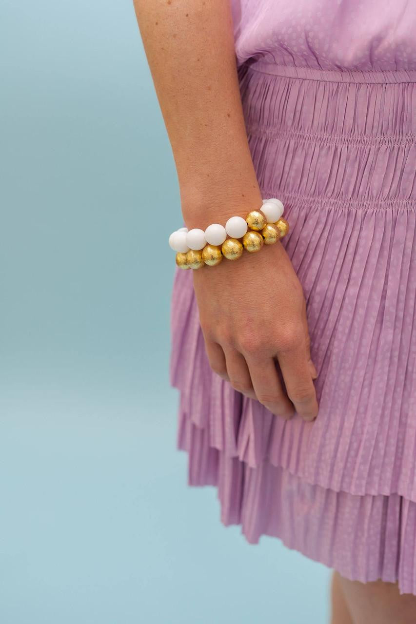 Georgia Beaded Bracelet - Quartz  (6 New Colors)