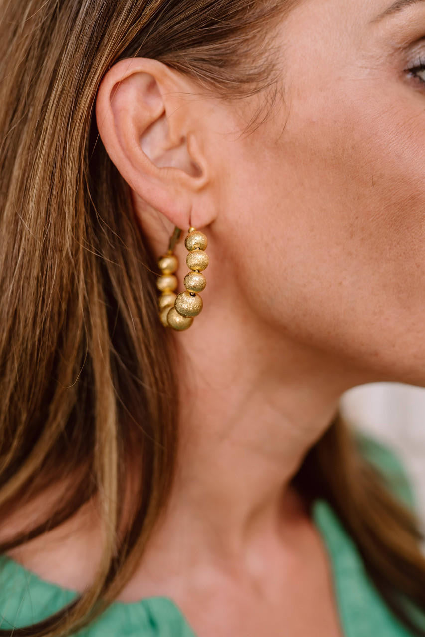 Georgia Hoop - Freshwater Pearls 10mm