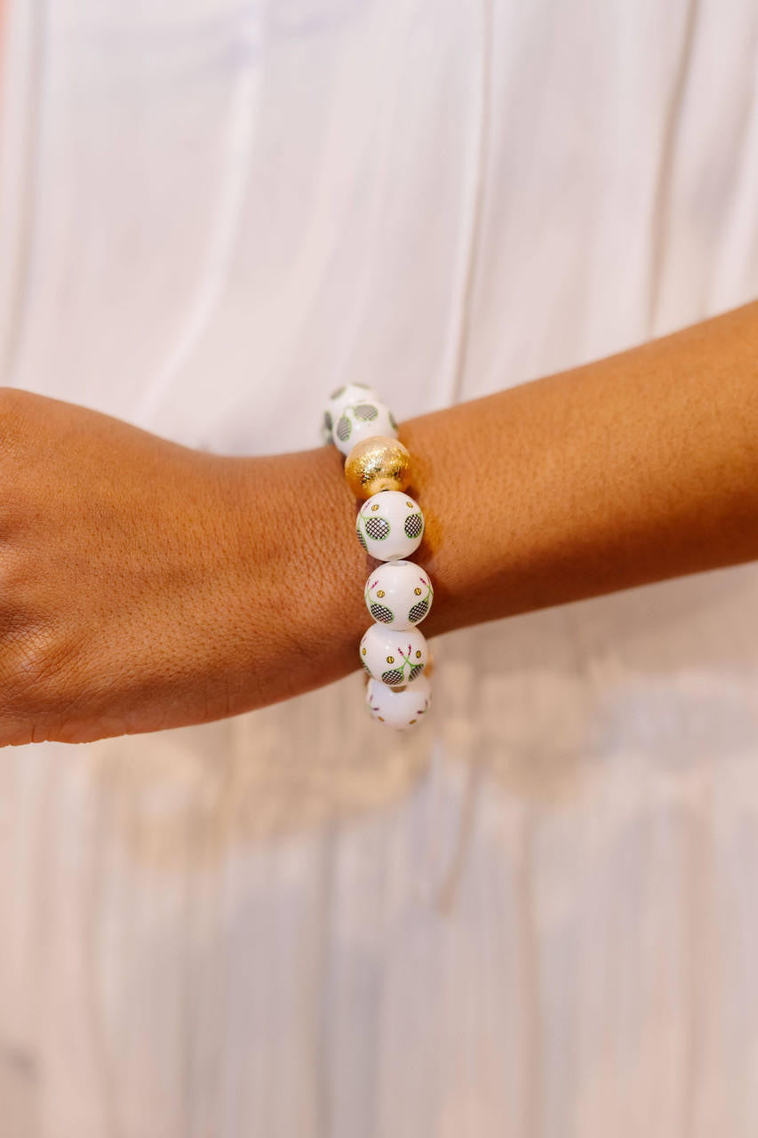 Georgia Tennis Beaded  Bracelet