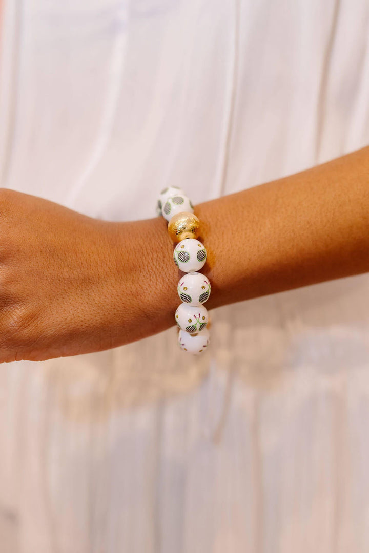 Georgia Tennis Beaded  Bracelet