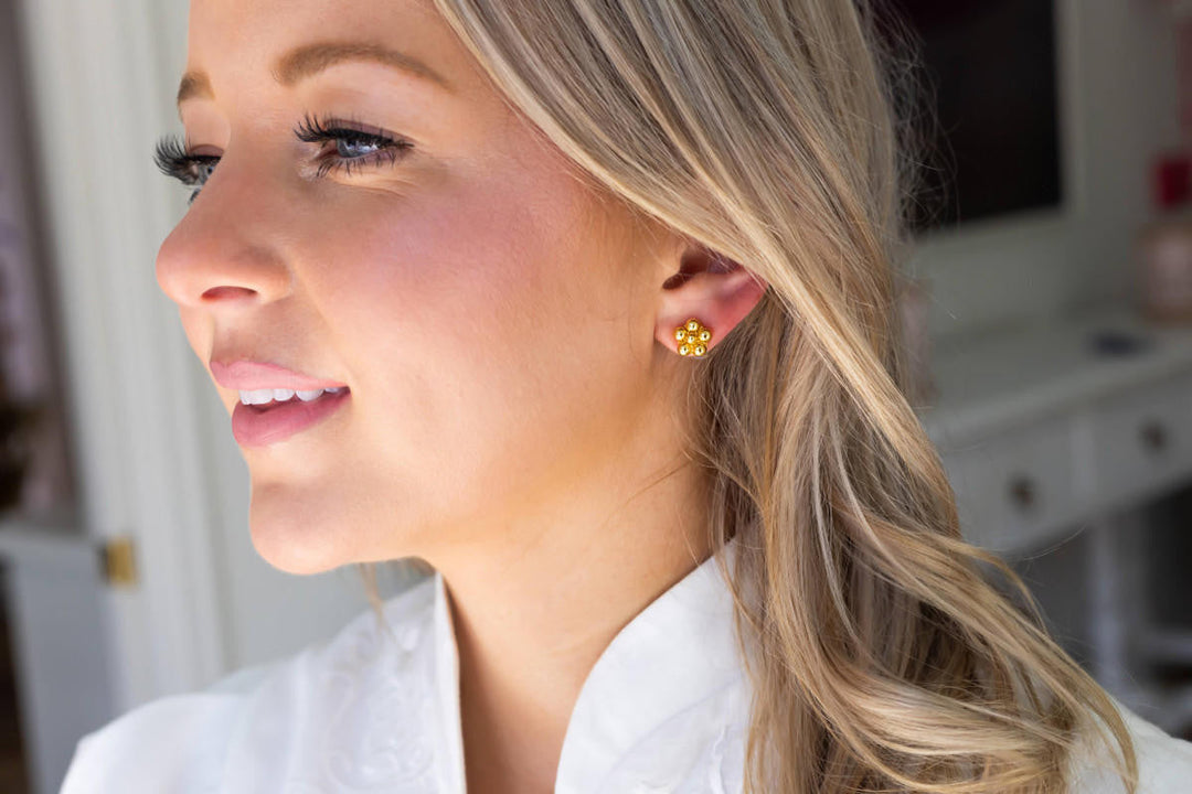 La Fleur - Metal Cluster Stud - Amy Littleson Collection