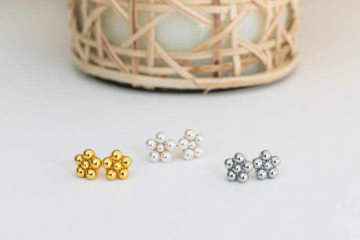 La Fleur - Metal Cluster Stud - Amy Littleson Collection