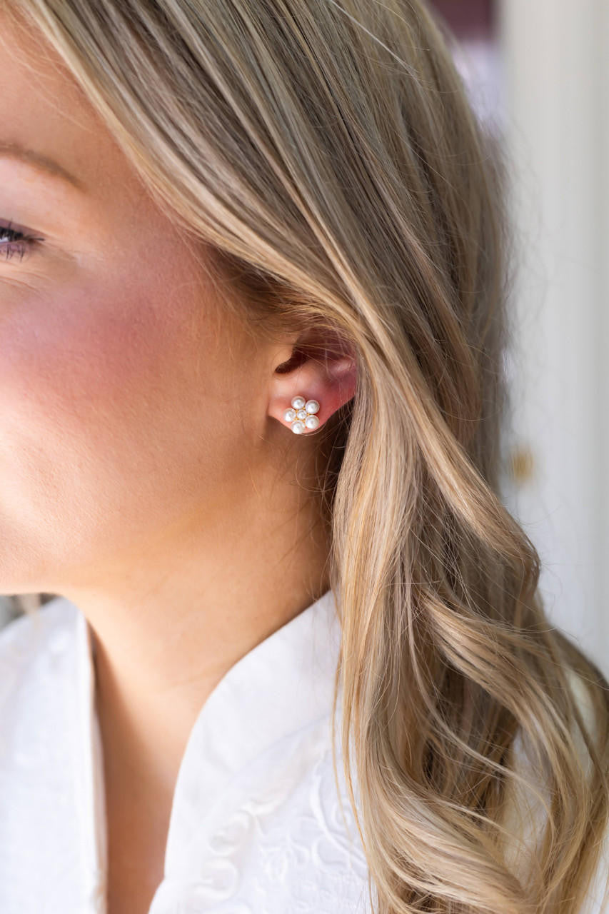 La Fleur - Metal Cluster Stud - Amy Littleson Collection