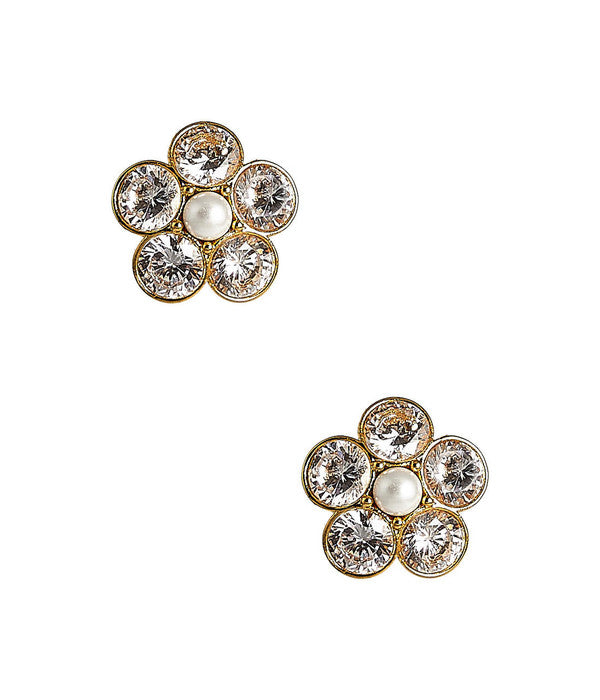 La Fleur - Rhinestone Cluster Stud - Amy Littleson Collection -