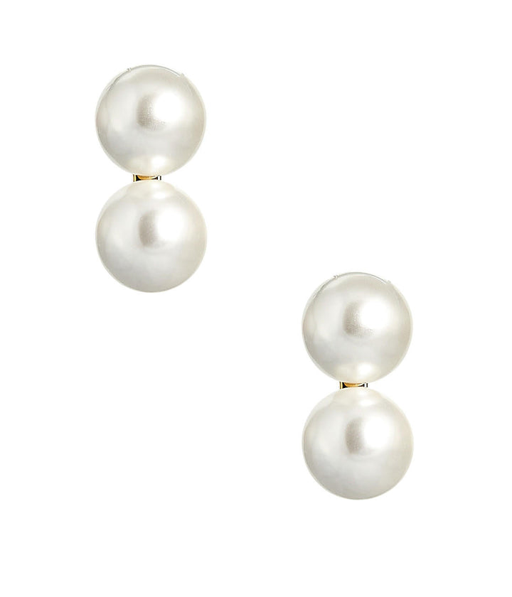 Large Belle - Double Pearl earrings - Belle of  the Ball