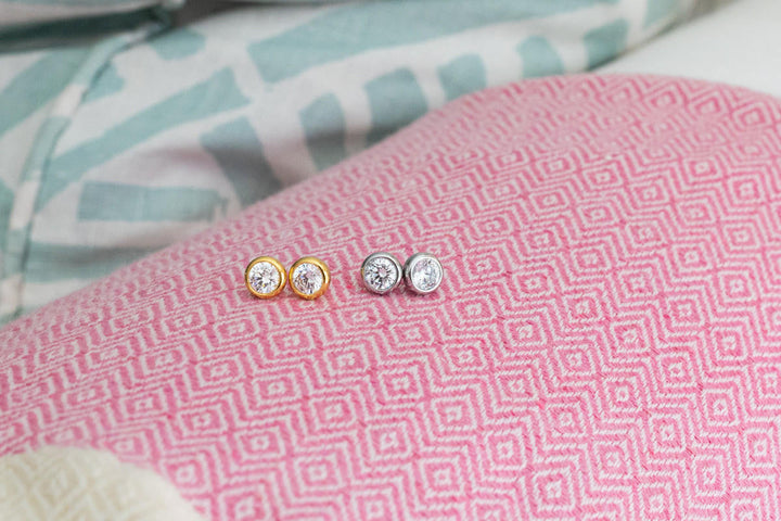 The Baby Bezel Stud - Amy Littleson Collection
