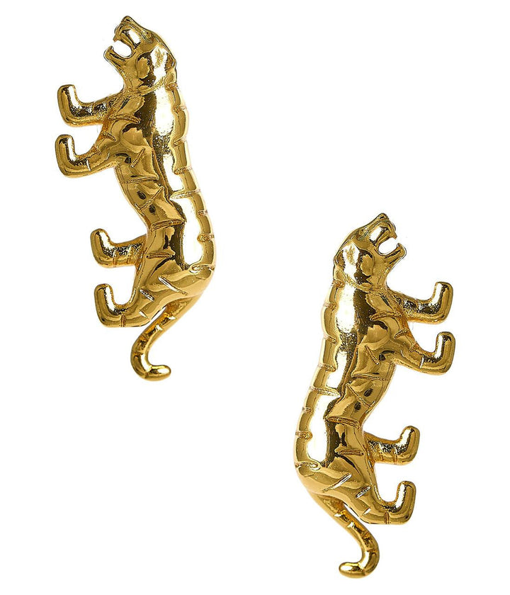 Gold Tiger - Stud Earring