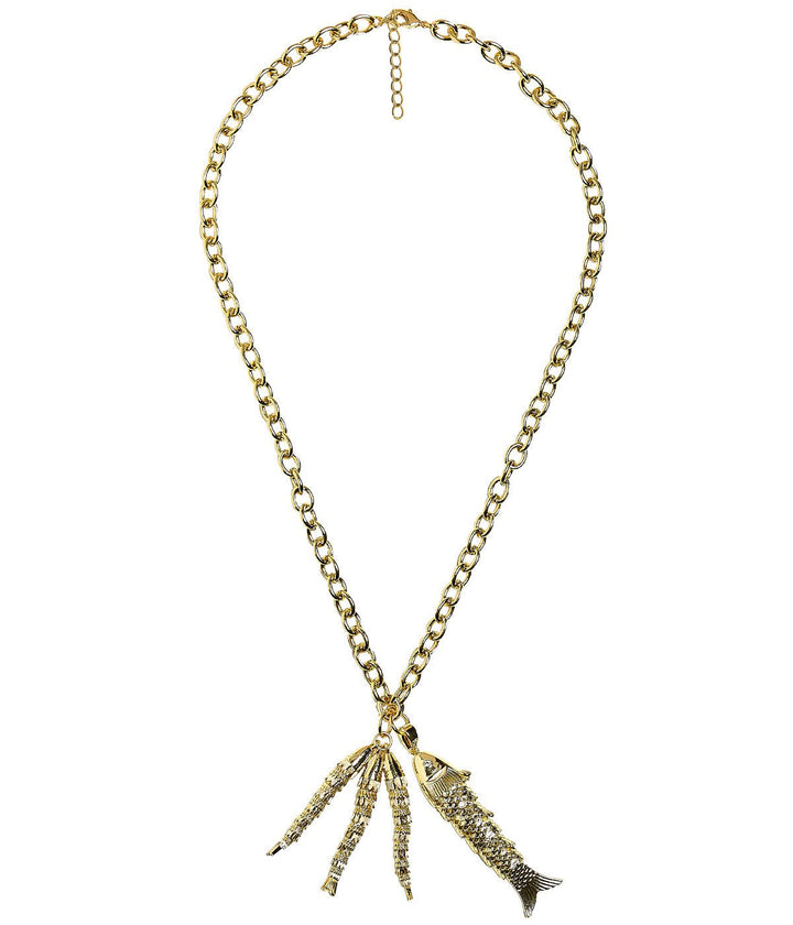 Lucky Double Fish Necklace- Momma and Baby Fish