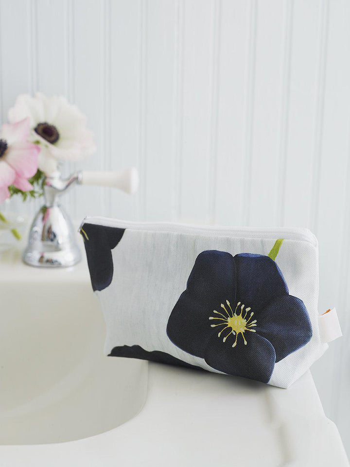 Makeup Bag: Black Hellebore on Snow by India & Purry