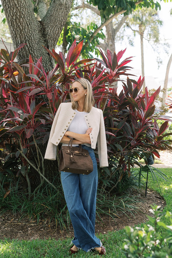 Margo -  Faux Suede Handbag