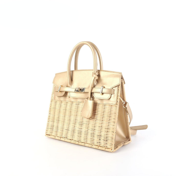 Margo Camel -  Wicker Handbag