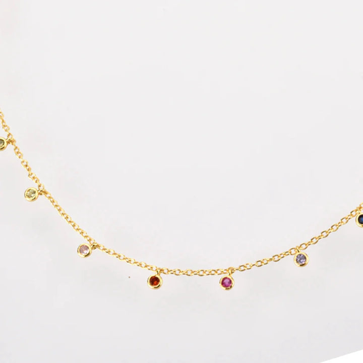 Daween Rainbow Stone Necklace by Marigold Shadows