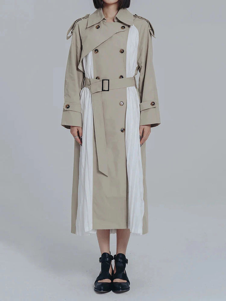 Inspectah Pleated Trench Coat by Marigold Shadows