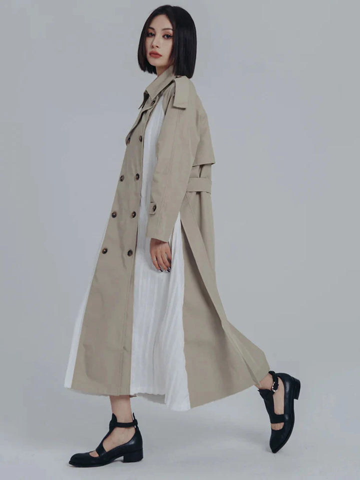 Inspectah Pleated Trench Coat by Marigold Shadows