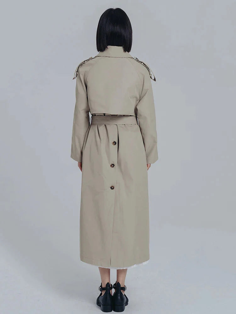 Inspectah Pleated Trench Coat by Marigold Shadows