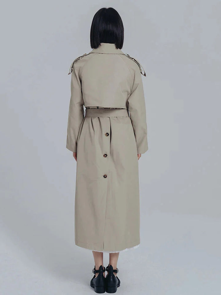 Inspectah Pleated Trench Coat by Marigold Shadows