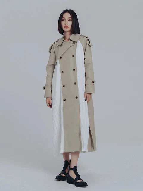 Inspectah Pleated Trench Coat by Marigold Shadows
