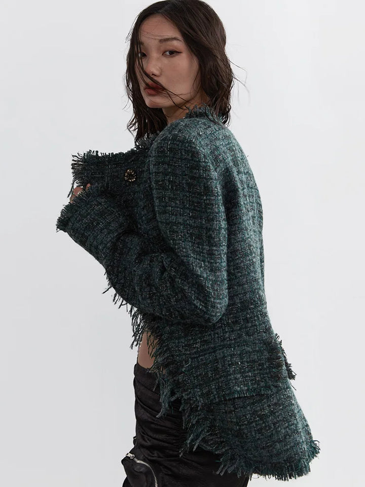 Marriagie Frayed Tweed Jacket by Marigold Shadows
