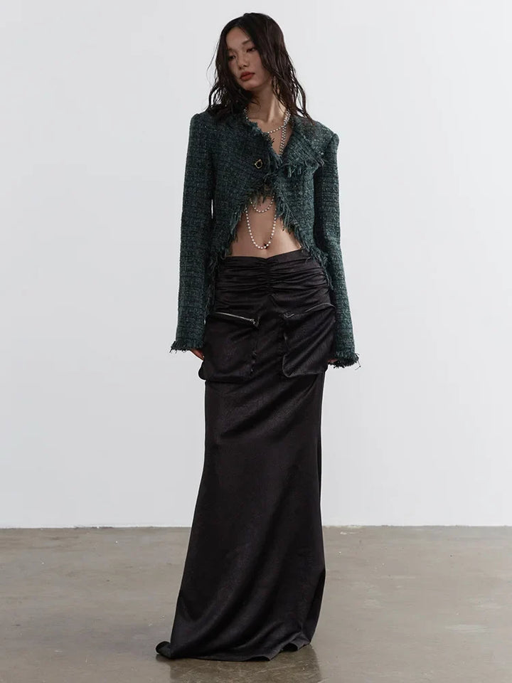 Marriagie Frayed Tweed Jacket by Marigold Shadows