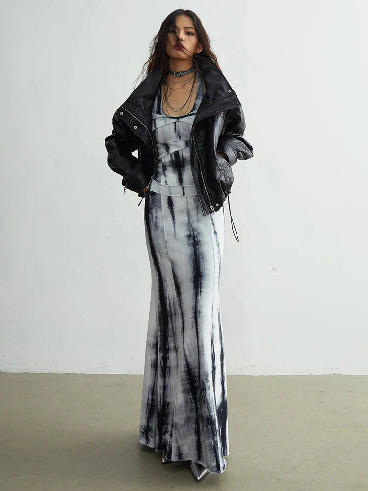 Nursey Vegan Leather Fuzz Jacket by Marigold Shadows