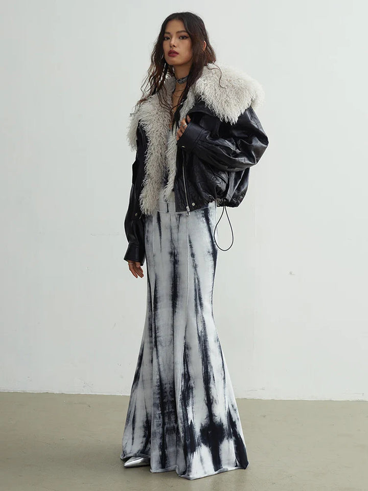 Nursey Vegan Leather Fuzz Jacket by Marigold Shadows