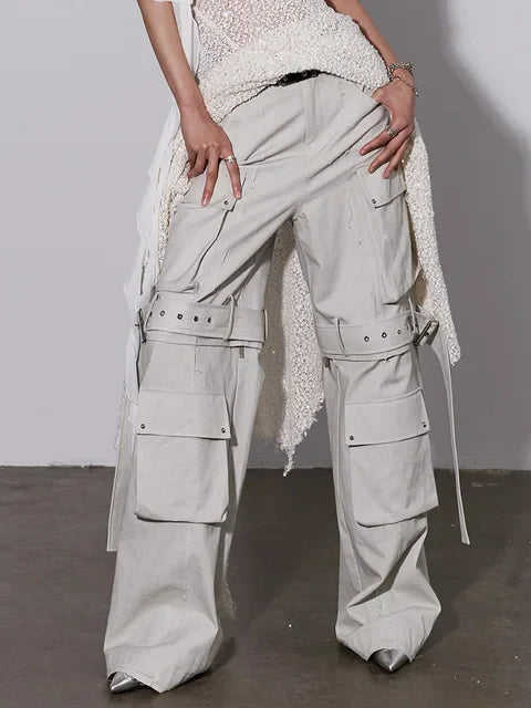 Radat Buckle Cargo Pants by Marigold Shadows