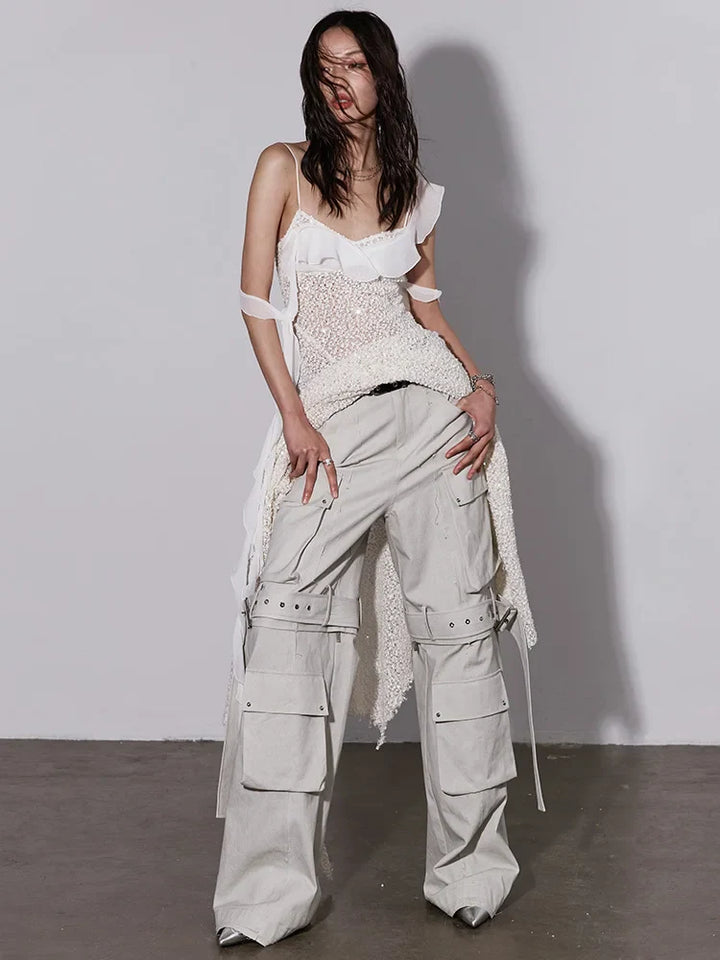 Radat Buckle Cargo Pants by Marigold Shadows