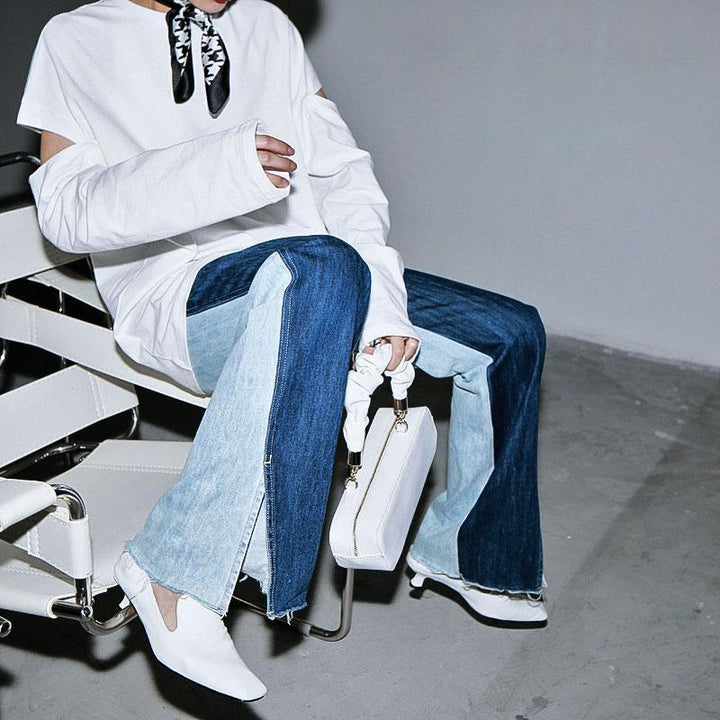 Sawako Loose Denim Wide Leg Pants by Marigold Shadows