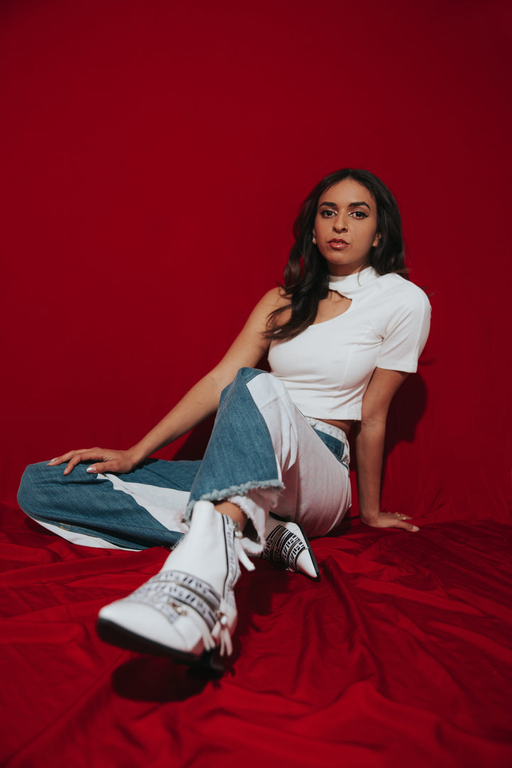 Sawako Loose Denim Wide Leg Pants by Marigold Shadows