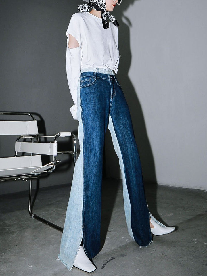Sawako Loose Denim Wide Leg Pants by Marigold Shadows