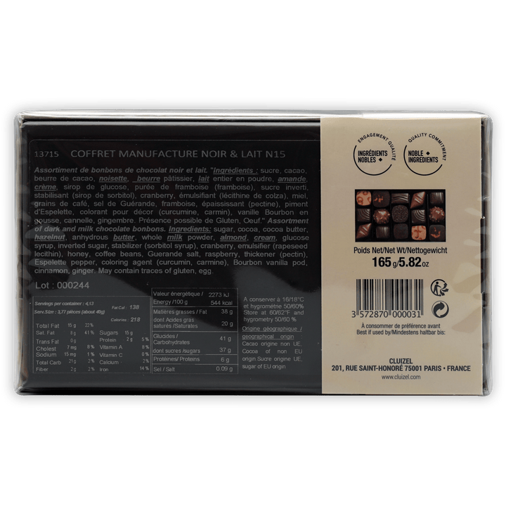 Michel Cluizel 15-Piece Chocolate Bon Bons Gift Box Mixed