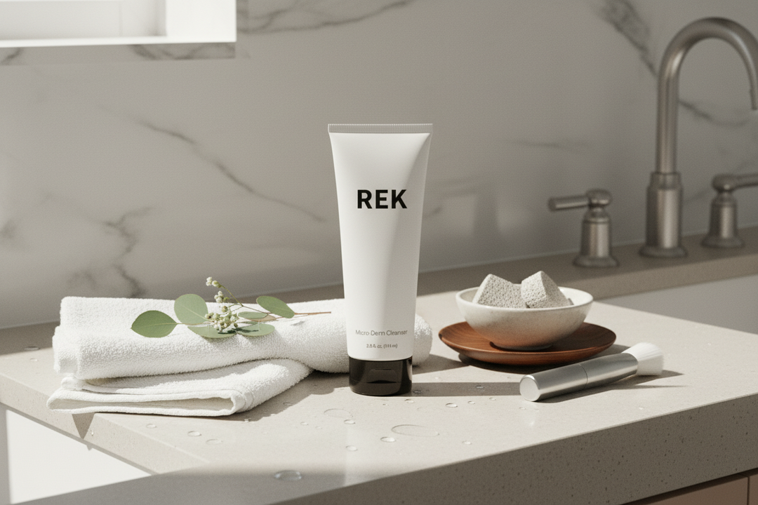 Micro-Derm Cleanser – Exfoliating & Renewing | REK Cosmetics