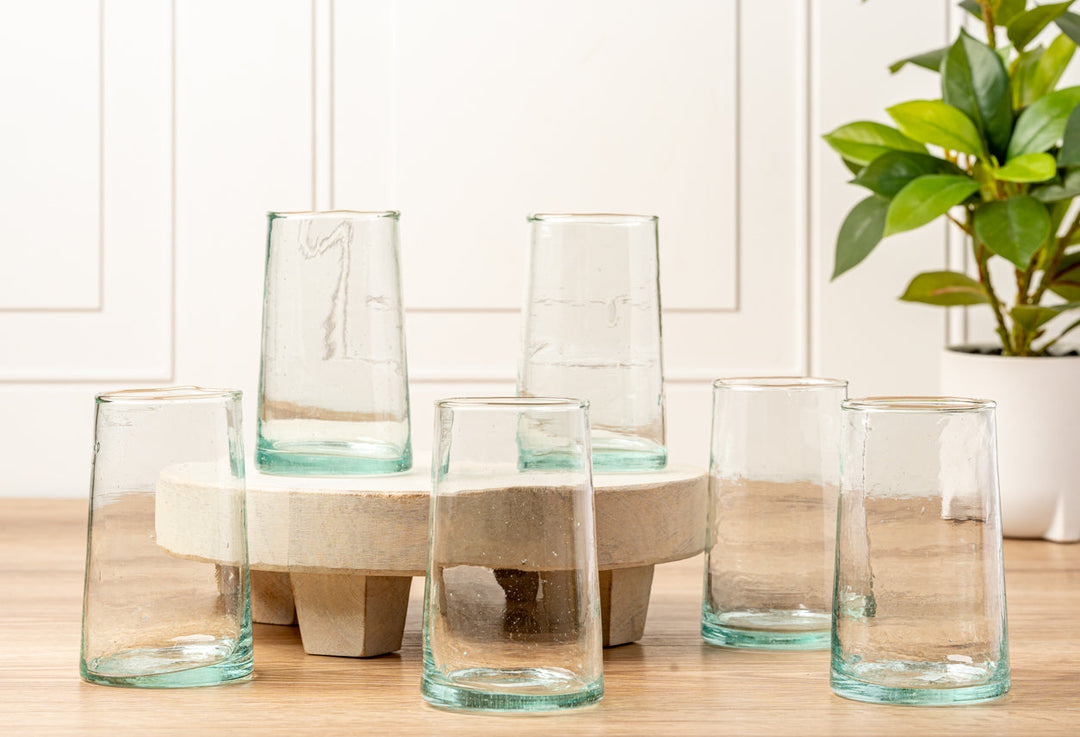 Moroccan Cone Glassware Set of 6 by Verve Culture