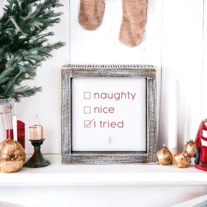 Naughty Nice 5" Sign by Gia Roma