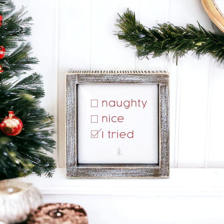 Naughty Nice 5" Sign by Gia Roma